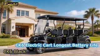 CK6 Siyah Elektrikli Golf Arabaları