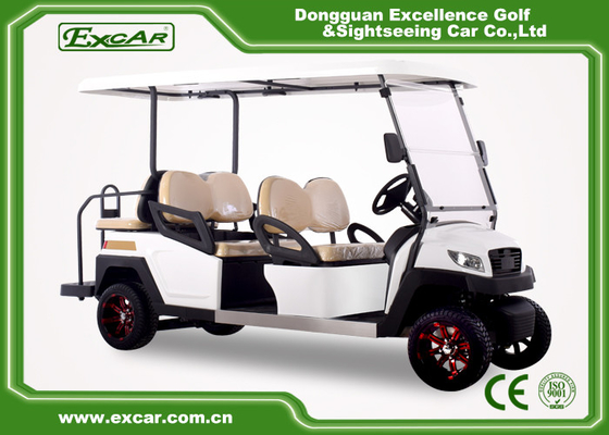 EXCAR M1S4+2 White 48V lithium Battery Powered Vehicle Electric Golf Car